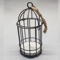 36 klatka metalowa czarna duża