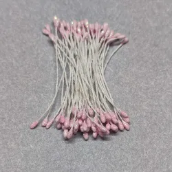 012 pręciki 2 mm brokatowy róż