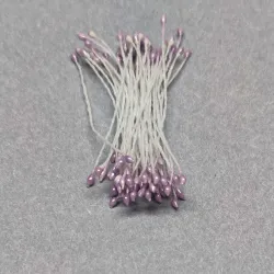 065 pręciki 2 mm perłowe liliowy
