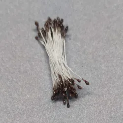 072 pręciki 2 mm perłowe czekoladowy