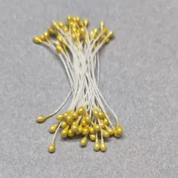 080 pręciki 3 mm perłowe żółty