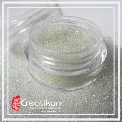 13 mikrokulki przezroczyste tęczowe 0.6 - 0.8 mm (20g)