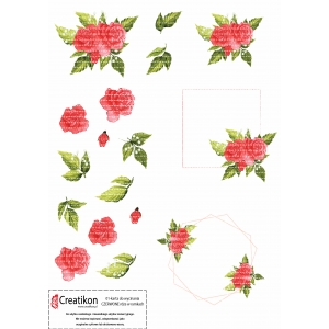 01 karta czerwone róże - plik PDF