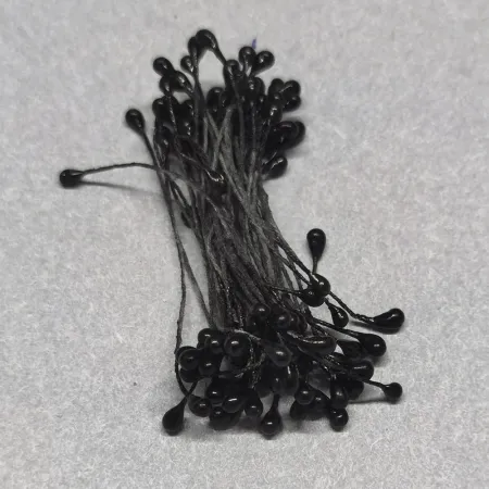 001 pręciki 3 mm czarne perłowe