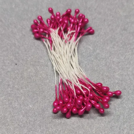 034 pręciki 3 mm perłowe magenta
