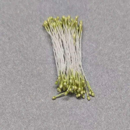 062 pręciki 2 mm perłowe zielone jabłko