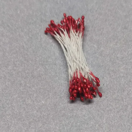 066 pręciki 2 mm perłowe czerwony