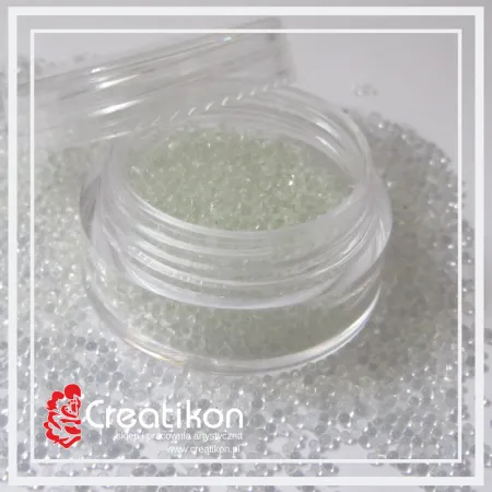 11 mikrokulki przezroczyste 1.0 - 1.5 mm (20g)